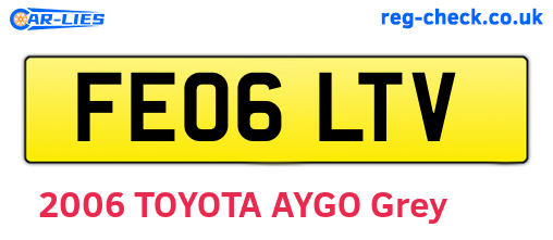 FE06LTV are the vehicle registration plates.