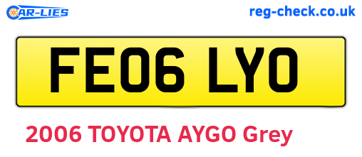 FE06LYO are the vehicle registration plates.