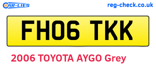FH06TKK are the vehicle registration plates.