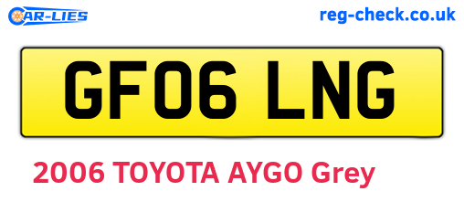 GF06LNG are the vehicle registration plates.