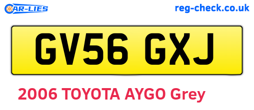 GV56GXJ are the vehicle registration plates.