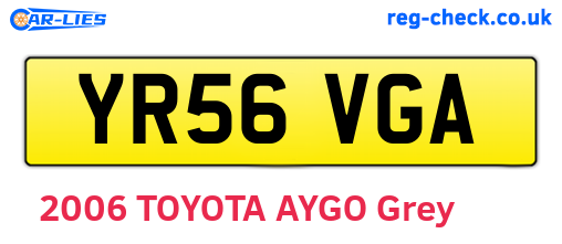 YR56VGA are the vehicle registration plates.