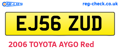 EJ56ZUD are the vehicle registration plates.