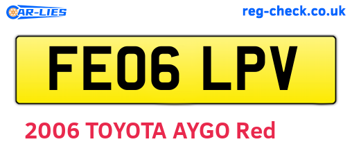 FE06LPV are the vehicle registration plates.