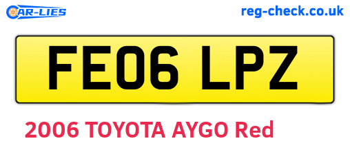 FE06LPZ are the vehicle registration plates.