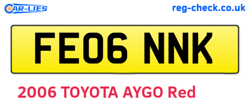 FE06NNK are the vehicle registration plates.