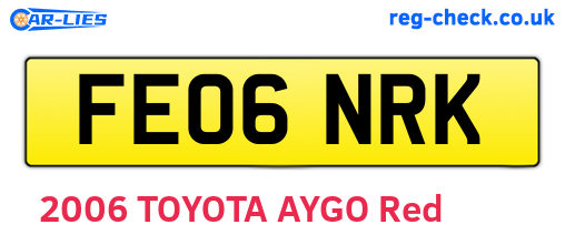 FE06NRK are the vehicle registration plates.