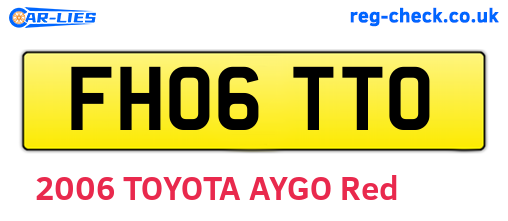 FH06TTO are the vehicle registration plates.