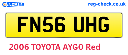 FN56UHG are the vehicle registration plates.