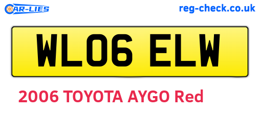 WL06ELW are the vehicle registration plates.