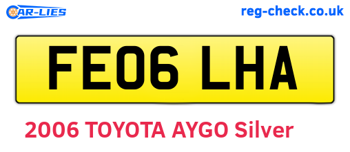 FE06LHA are the vehicle registration plates.