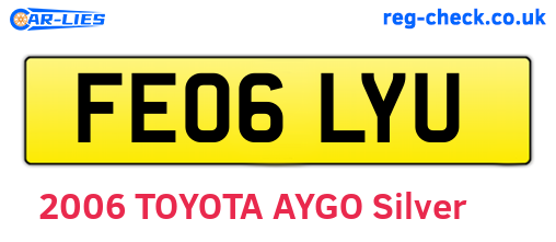 FE06LYU are the vehicle registration plates.