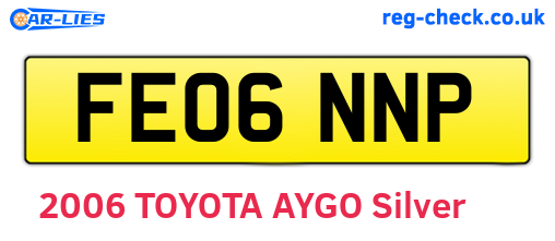 FE06NNP are the vehicle registration plates.