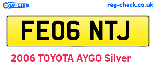 FE06NTJ are the vehicle registration plates.