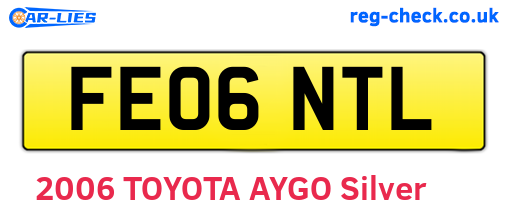 FE06NTL are the vehicle registration plates.