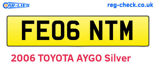 FE06NTM are the vehicle registration plates.