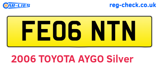 FE06NTN are the vehicle registration plates.