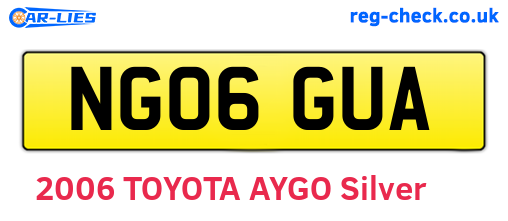NG06GUA are the vehicle registration plates.