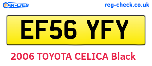 EF56YFY are the vehicle registration plates.