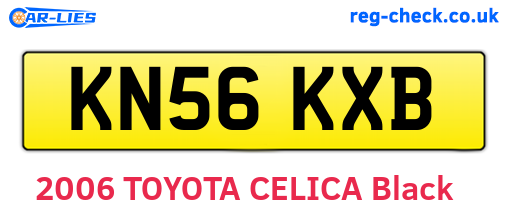 KN56KXB are the vehicle registration plates.