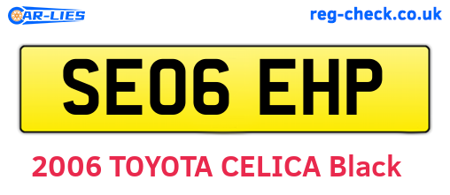 SE06EHP are the vehicle registration plates.