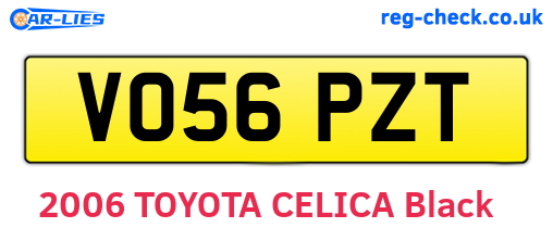 VO56PZT are the vehicle registration plates.