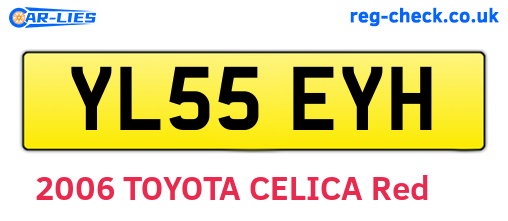 YL55EYH are the vehicle registration plates.