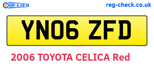 YN06ZFD are the vehicle registration plates.