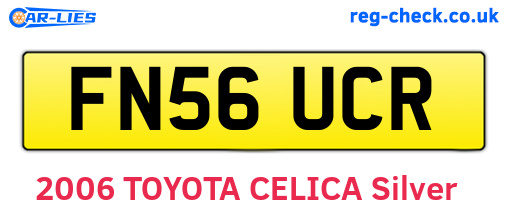 FN56UCR are the vehicle registration plates.