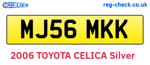 MJ56MKK are the vehicle registration plates.