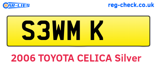 S3WMK are the vehicle registration plates.