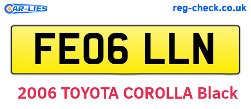 FE06LLN are the vehicle registration plates.