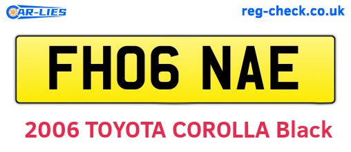 FH06NAE are the vehicle registration plates.
