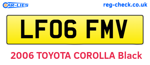 LF06FMV are the vehicle registration plates.