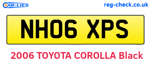 NH06XPS are the vehicle registration plates.