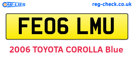 FE06LMU are the vehicle registration plates.