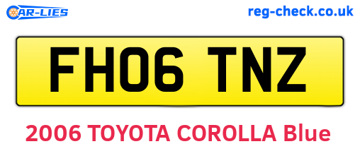 FH06TNZ are the vehicle registration plates.