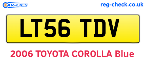 LT56TDV are the vehicle registration plates.