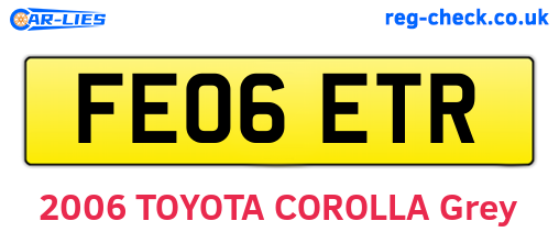 FE06ETR are the vehicle registration plates.