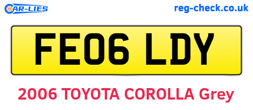 FE06LDY are the vehicle registration plates.
