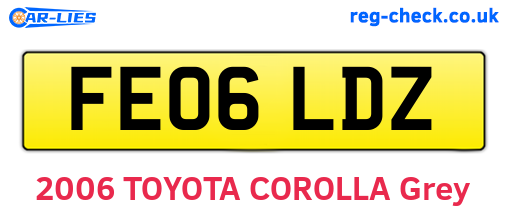 FE06LDZ are the vehicle registration plates.