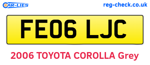 FE06LJC are the vehicle registration plates.