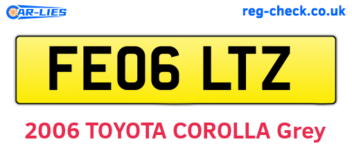 FE06LTZ are the vehicle registration plates.