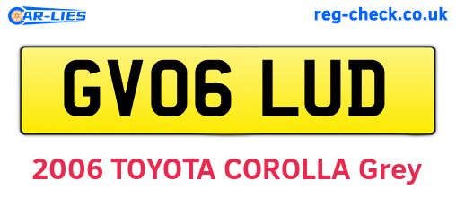 GV06LUD are the vehicle registration plates.