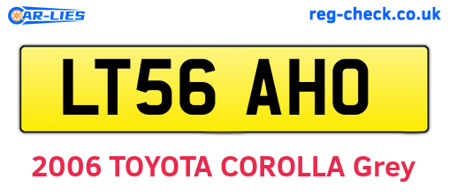 LT56AHO are the vehicle registration plates.