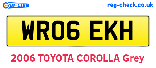 WR06EKH are the vehicle registration plates.