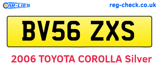 BV56ZXS are the vehicle registration plates.