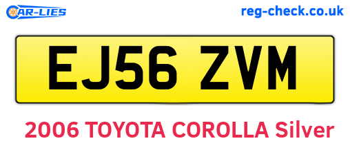 EJ56ZVM are the vehicle registration plates.