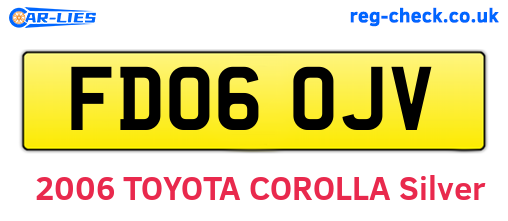 FD06OJV are the vehicle registration plates.