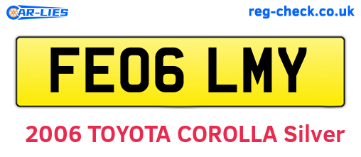 FE06LMY are the vehicle registration plates.